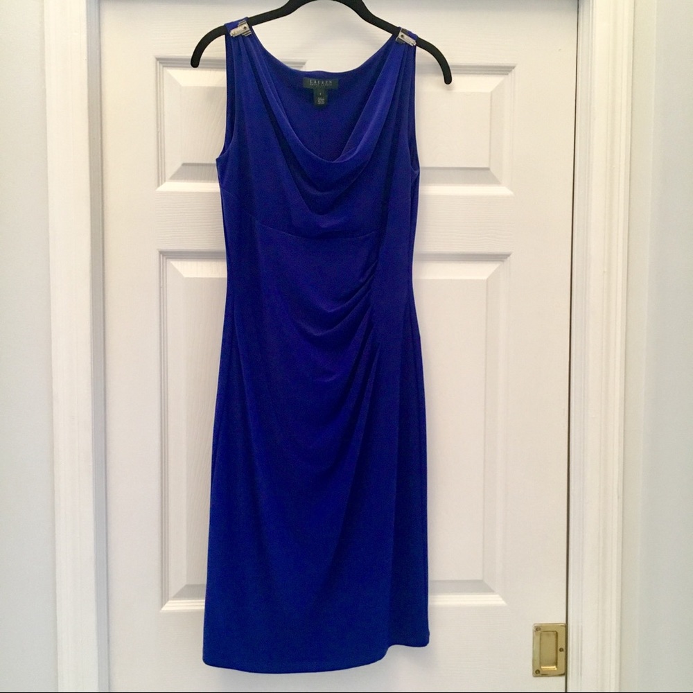 Ralph Lauren Sheath Dress in Royal Blue